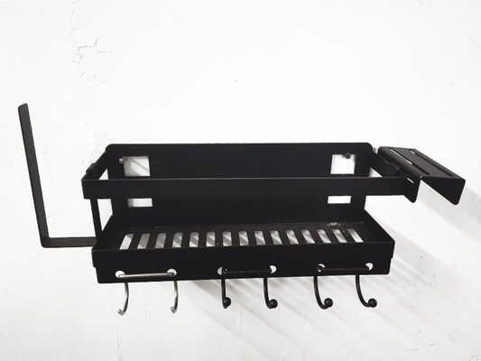 Organizador de pared de metal resistente a la corrosión para almacenamiento de oficina en la cocina del hogar