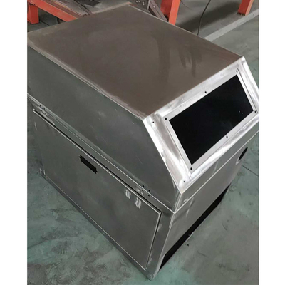Caja eléctrica de lámina de metal de montaje de superficie con recubrimiento en polvo y forma rectangular